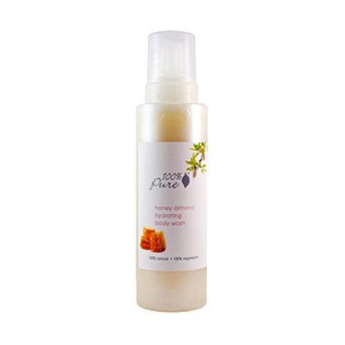 100% Pure Organic Blood Orange Body Wash on white background