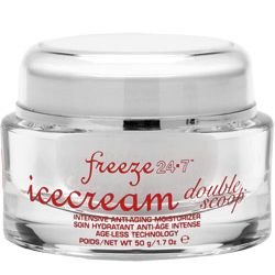 Freeze 24/7 IceCream Double Scoop Anti-Aging Moisturizer on white background