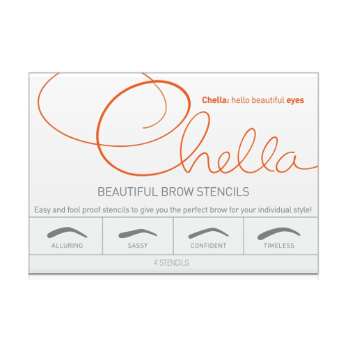 Chella Beautiful Eyebrow Stencils - Set of 4, 1 set