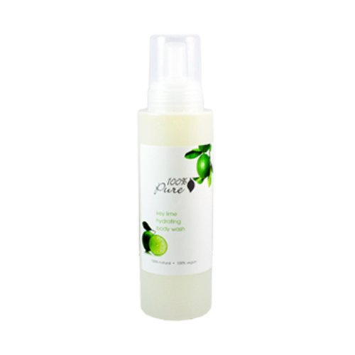 100% Pure Organic Blood Orange Body Wash on white background