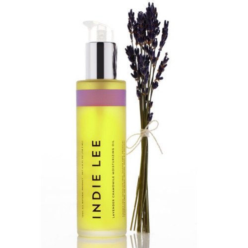 Indie Lee Lavender Chamomile Moisturizing Oil on white background