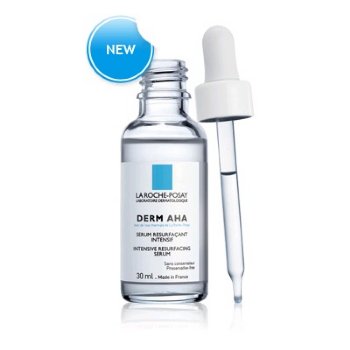 La Roche Posay Derm AHA Serum on white background