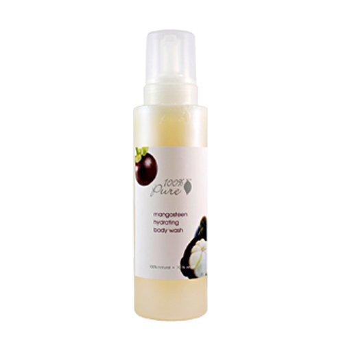 100% Pure Organic Blood Orange Body Wash on white background