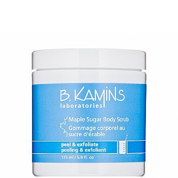 B Kamins Maple Sugar Body Scrub on white background