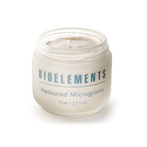 Bioelements Measured Micrograins on white background