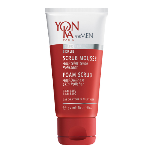 Yonka FOR MEN Foam Scrub on white background