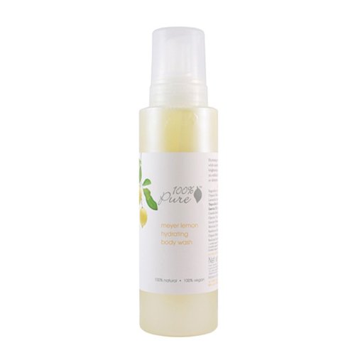 100% Pure Organic Blood Orange Body Wash on white background