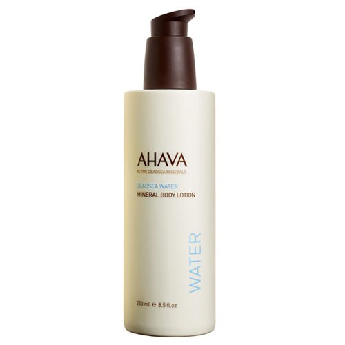 Ahava Mineral Body Lotion on white background