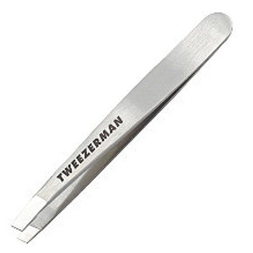 Tweezerman Mini Slant Tweezer - Bahama Blue on white background