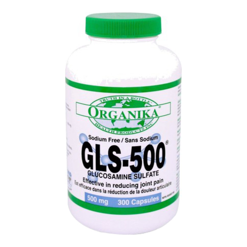 Organika GLS-500 Glucosamine Sulfate Complex on white background