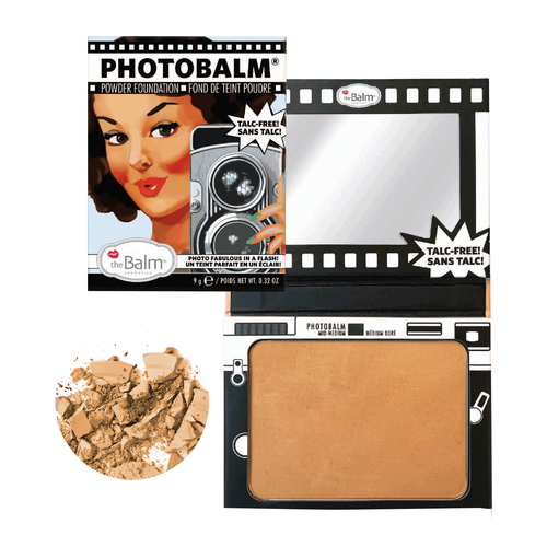 theBalm PhotoBalm- Powder Foundation - After Dark on white background