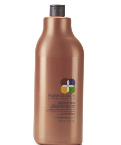 Pureology Reviving Red Conditioner on white background