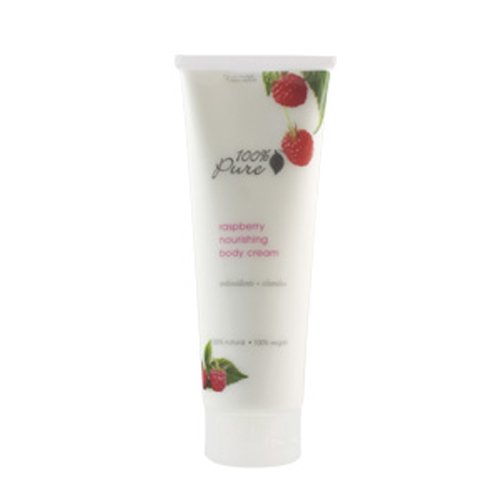 100% Pure Organic Blood Orange Body Cream on white background