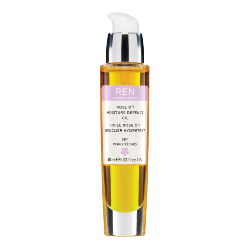 Ren Rose 012 Ultra Moisture Defense Oil on white background