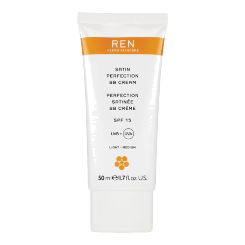 Ren Satin Perfection BB Cream on white background