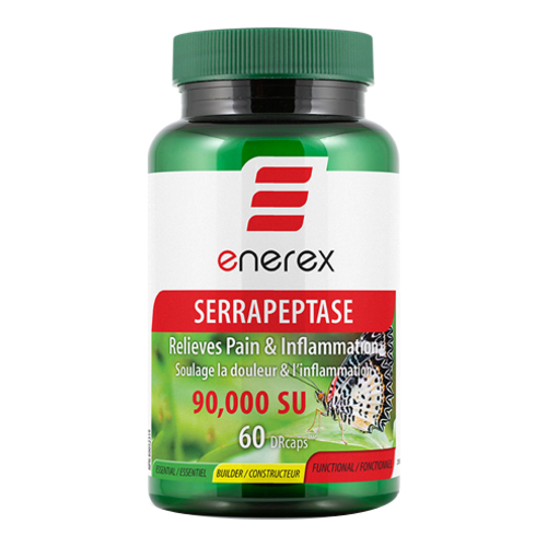 Enerex Serrapeptase 90,000 SU, 60 capsules