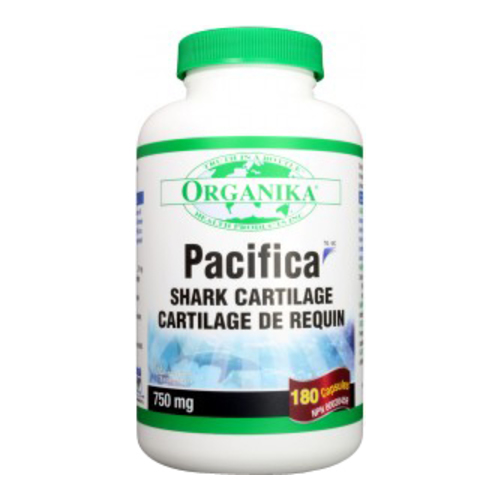 Organika Pacifica Shark Cartilage on white background