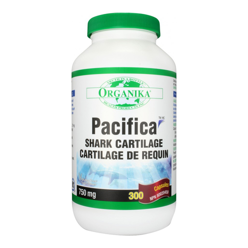 Organika Pacifica Shark Cartilage on white background