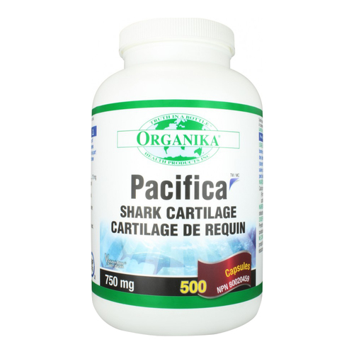Organika Pacifica Shark Cartilage on white background