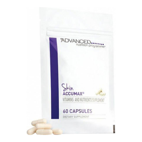 Advanced Nutrition Programme Skin Accumax on white background