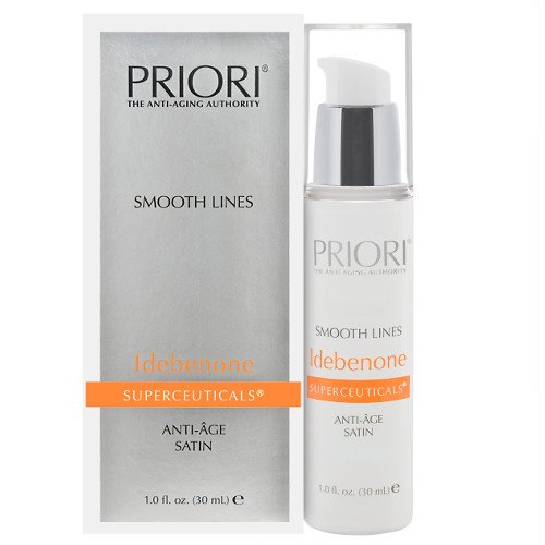 Priori Idebenone Superceuticals Smooth Lines on white background