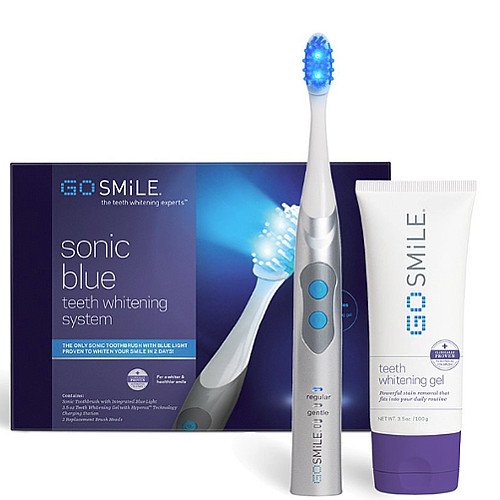 GoSMILE Sonic Blue Teeth Whitening System on white background