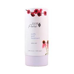 100% Pure Organic Purity Spot Treatment on white background