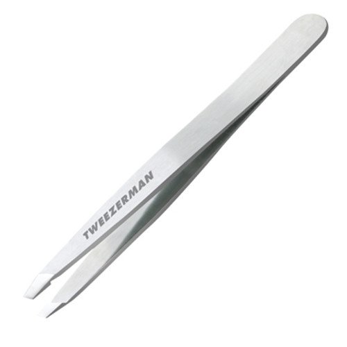 Tweezerman Slant Tweezer - Blue Jewel on white background