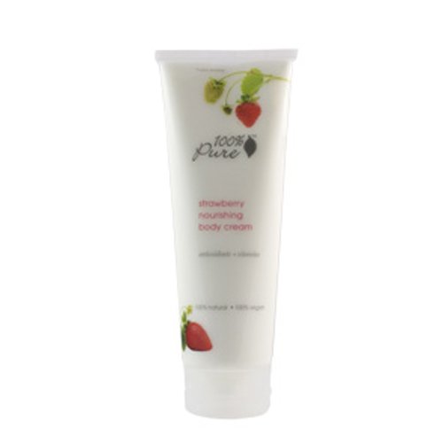 100% Pure Organic Blood Orange Body Cream on white background