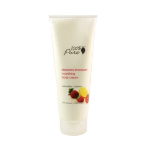 100% Pure Organic Blood Orange Body Cream on white background