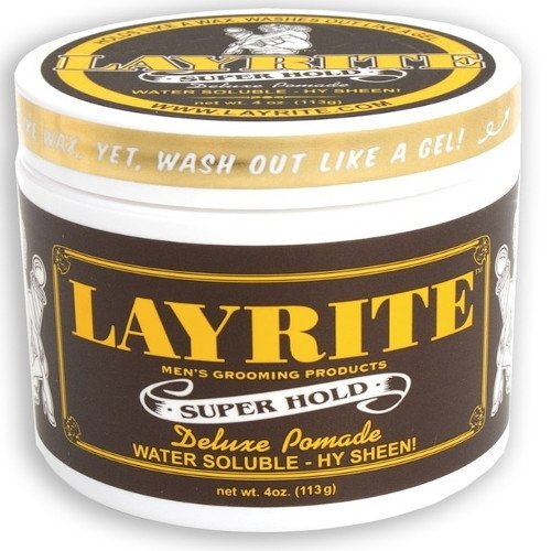 Layrite Super Hold Pomade on white background