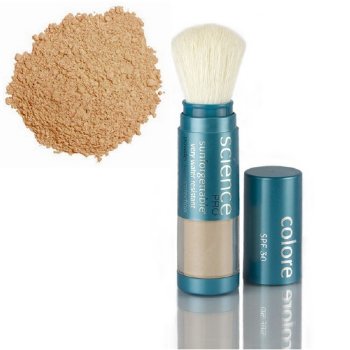 Colorescience Sunforgettable Mineral Sunscreen Brush SPF 30 - Deep on white background