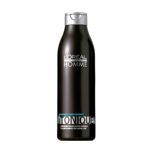 Loreal Professional Paris Homme Tonique Revitalising Shampoo on white background