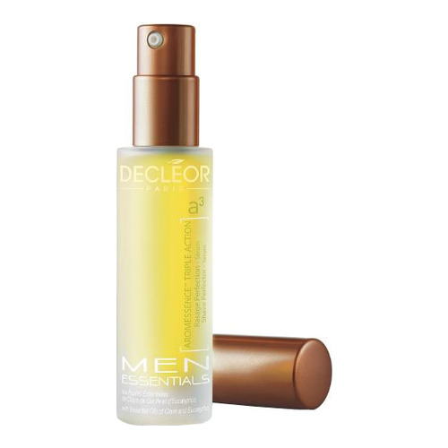 Decleor Men Aromessence Triple Action Shave Perfector Serum on white background