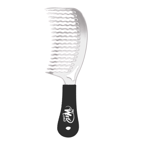 Wet Brush  Wet Comb - Blackout on white background