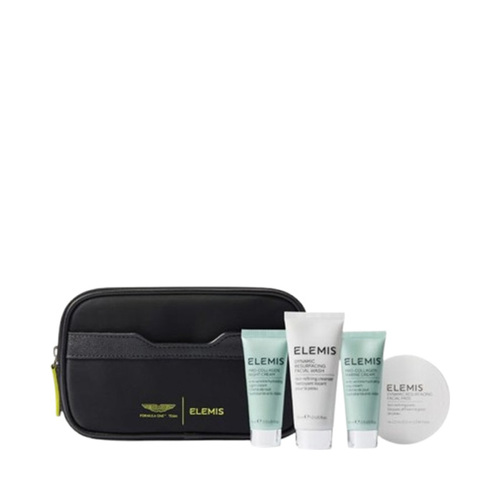 Elemis x Aston Martin Aramco Formula One Team Discovery Skincare Collection on white background