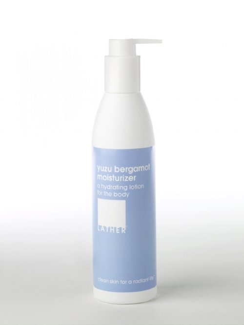 Lather  on white background